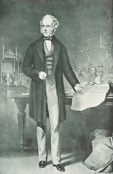 Henry John Temple, 3rd Viscount Palmerston (1784-1865) addressing Parliament. Foreign