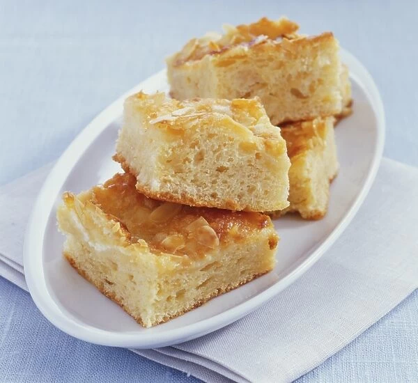 Pieces of Buttercake on a serving dish