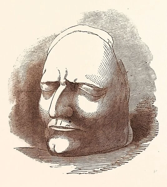 POSTHUMOUS MASK OF SIR ISaC NEWTON, 25 December 1642 - 20 March 1726, was an English physicist
