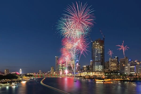 Brisbane New Year firework 2016