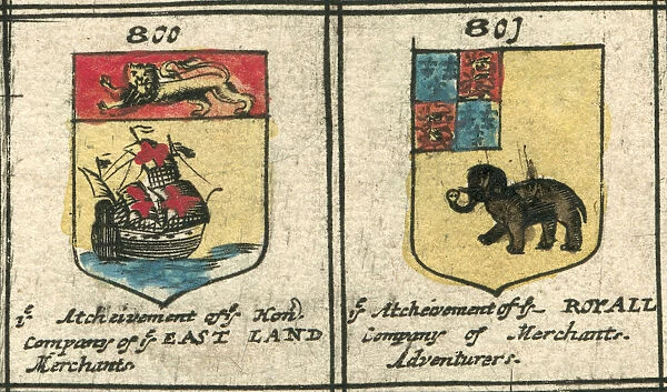 Coat of arms 17th century British company heraldry