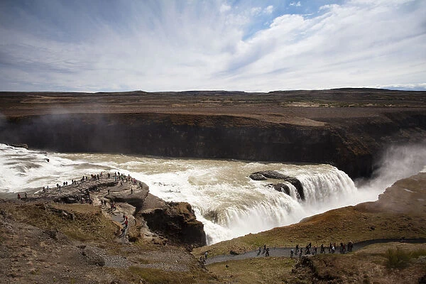 Gullfoss waterfall, Golden Circle, southern Iceland, Iceland, Europe