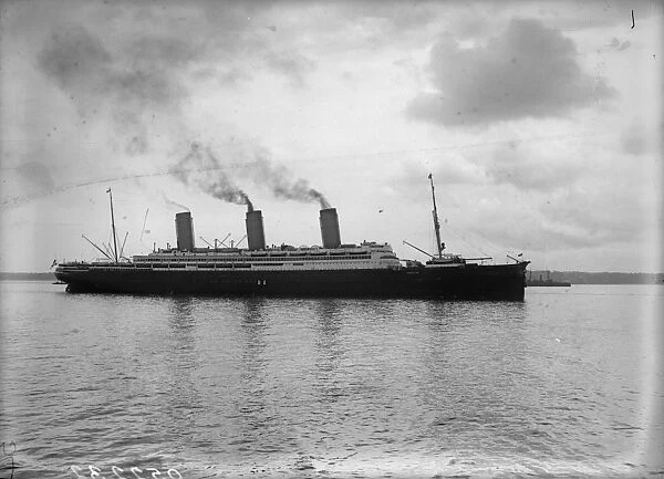 Imperator. 12th June 1913: The Hamburg America liner Imperator arrives