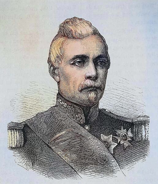 Louis dAurelle de Paladines, 1804-1877, French General, illustrated war history, German, French war 1870-1871, Germany, France, french general, illustrated war history, German, French war 1870-1871, Germany, France