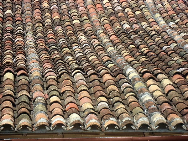 Roof tiles, Trinidad, Cuba