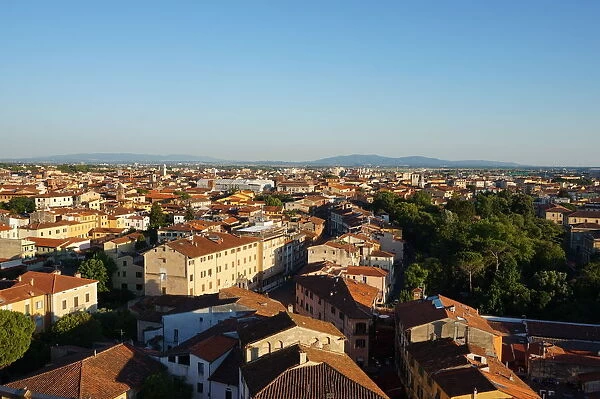 Rooftops of Pisa seen from Leaning Tower, Pisa, Italy