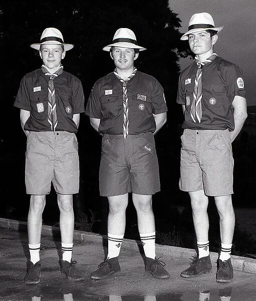 Jamboree Scouts, Lostwithiel, Cornwall. July 1991