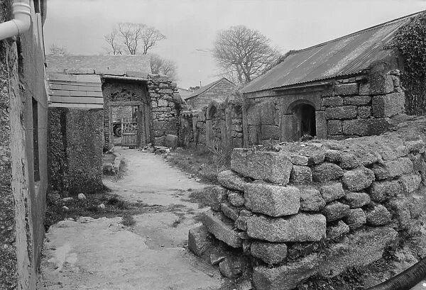 Medieval Remains at Lower Greadow Farm, Luxulyan, Cornwall. 1972