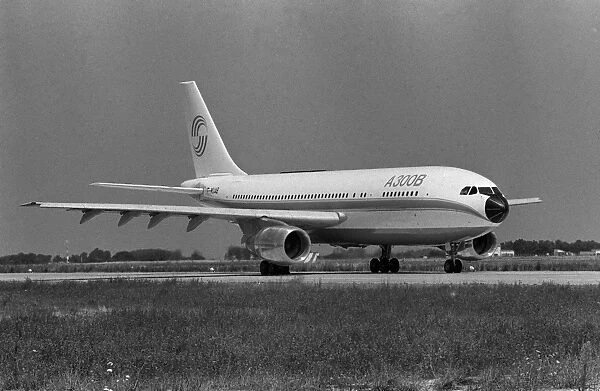AIRBUS-A300. The first Airbus A300 airliner sits on the tarmac during a test flight