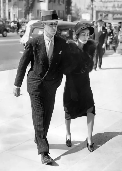 Framed Print : American actor, singer and dancer Fred Astaire and his wife Phyllis Livingston Potter
