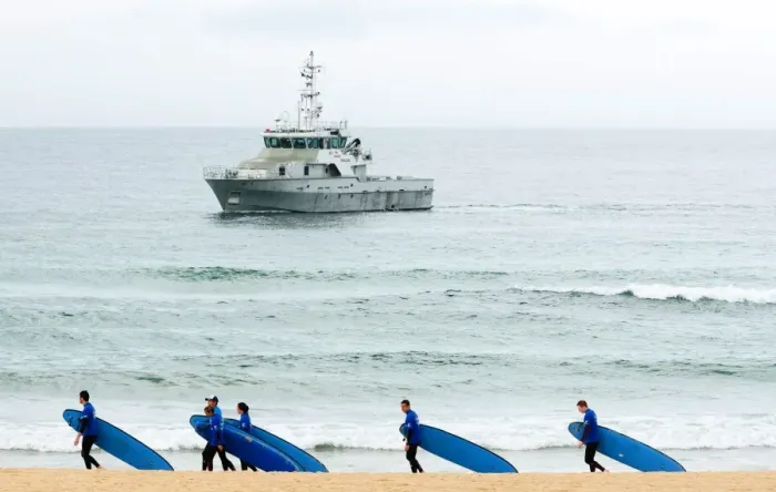 Framed Print : Australia-Britain-Royals-Surfers