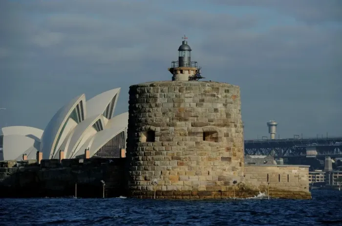 Framed Print : Australia-Harbour-Fort Denison
