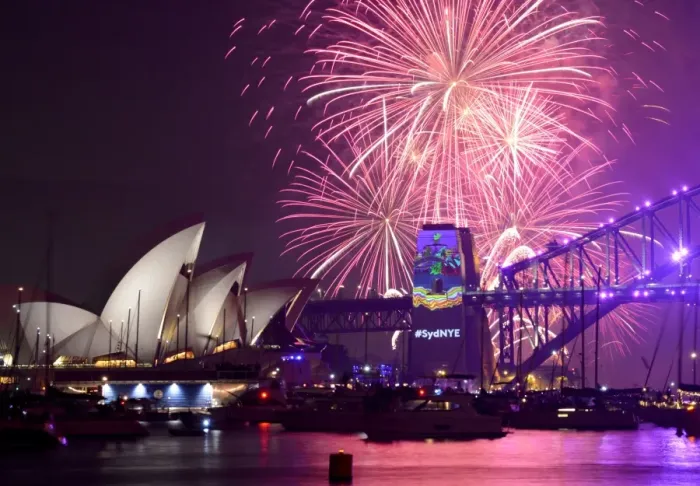 Framed Print : Australia-New-Year