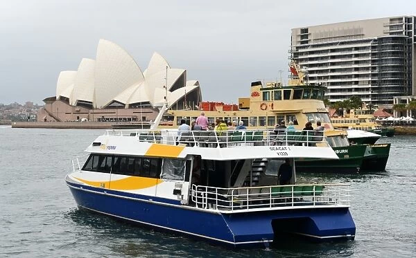 Australia-Tourism. A catamaran leaves Sydney harbour on November 14, 2012