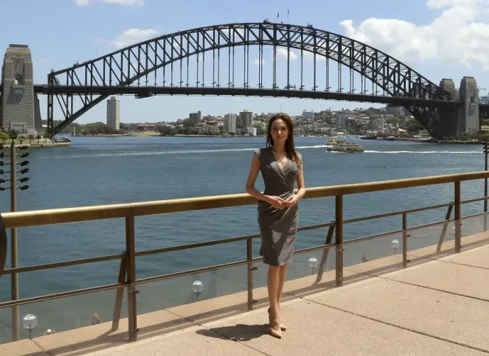 Framed Print : Australia-Us-Entertainment-Film-Jolie Framed Print : Australia-Us-Entertainment-Film-Jolie
