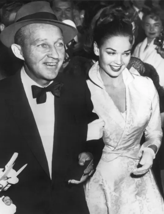 Framed Print : Bing Crosby and his wife, the actress Kathy Grant