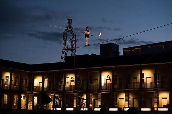 Britain-Lifestyle-Offbeat-Circus-High Wire