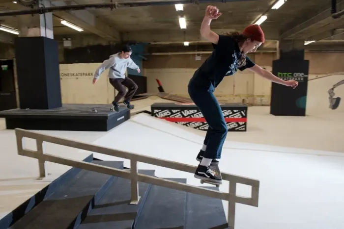 Framed Print : Britain-Offbeat-Skateboard