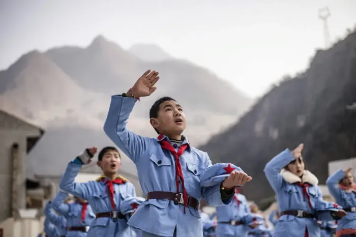 Framed Print : China-School-Education-Population
