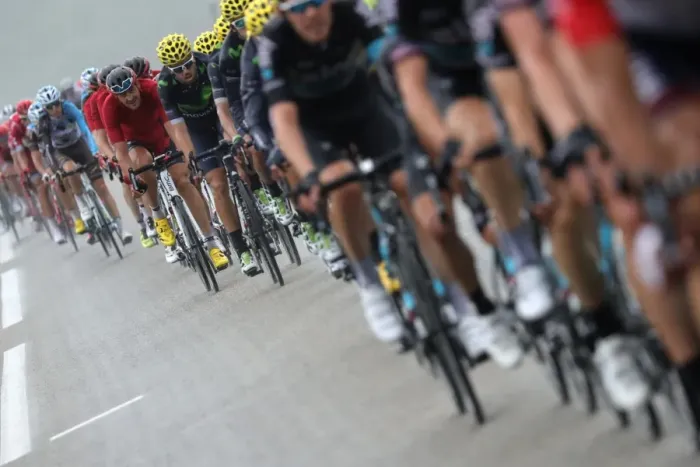 Framed Print : Cycling-Fra-Tdf2016-Pack