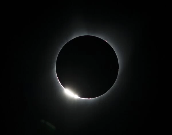 The Diamond Ring Effect during a total solar eclipse as seen from the Lowell Observatory