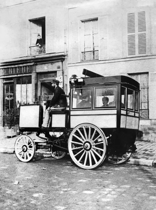 Framed Print : De Dion-Bouton Steam Omnibus Car Framed Print : De Dion-Bouton Steam Omnibus Car