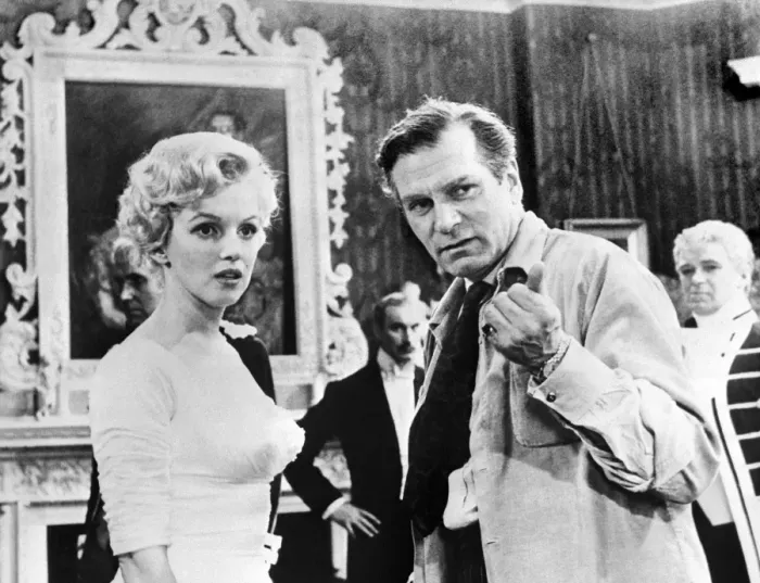 Framed Print : Director Laurence Olivier Directs Marilyn Monroe Framed Print : Director Laurence Olivier Directs Marilyn Monroe