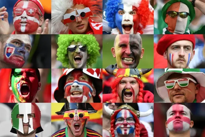 Framed Print : Fbl-Euro-2016-Supporters