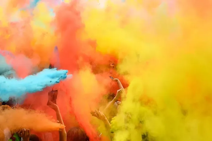 Framed Print : France-Color Run-Sport-Entertainment