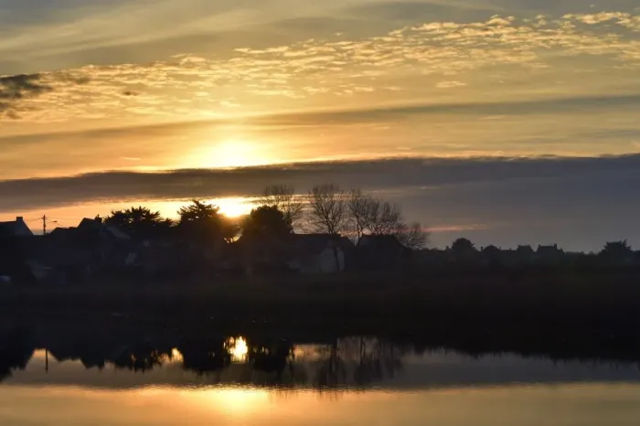 Framed Print : France-Nature-Sunset-Saline-Water