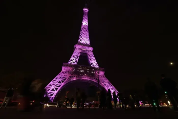 Framed Print : France-Paris-Eiffel Tower - Pink -Health Framed Print : France-Paris-Eiffel Tower - Pink -Health