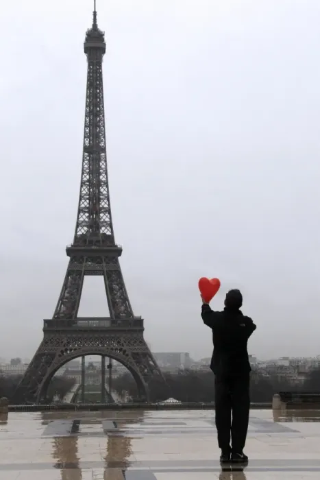 Framed Print : France-Paris-Love-Eiffel Tower