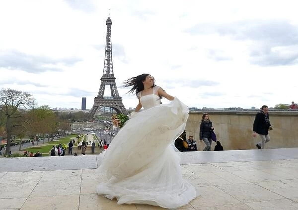 France-Paris-Love-Eiffel Tower-Happy