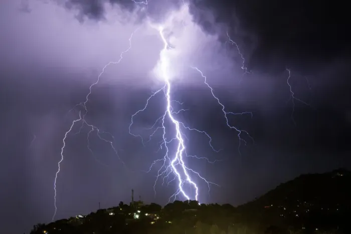 Framed Print : Haiti-Lightning-Weather-Storm