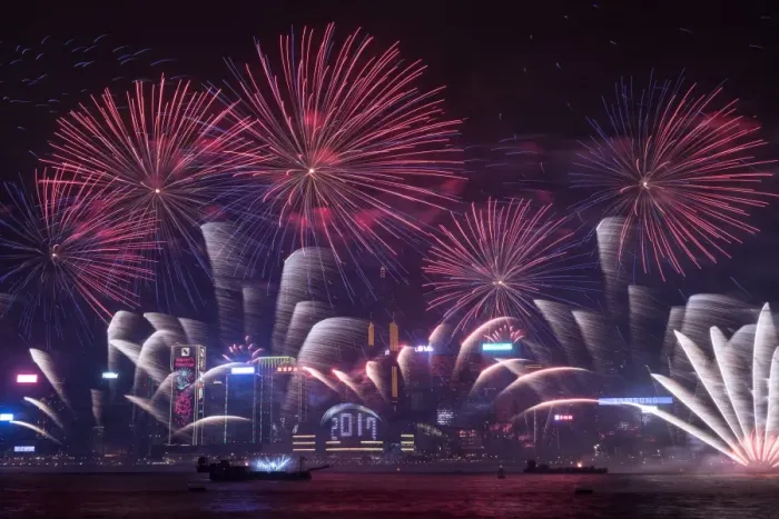 Framed Print : Hong-Kong-New-Year