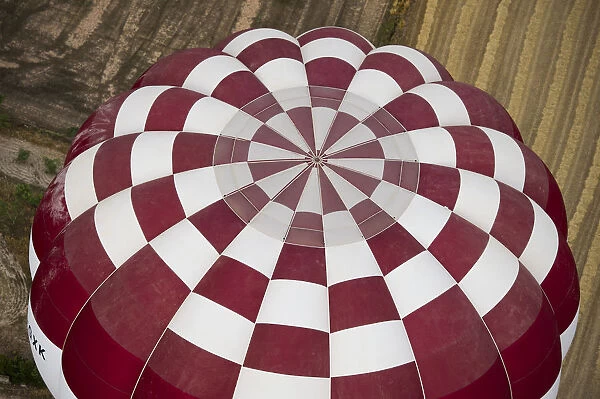 A hot-air balloon flies during the 21th European Balloon Festival in Igualada, near
