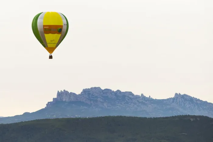 Framed Print : A hot-air balloon flies during the 21th European Balloon Festival in Igualada, near