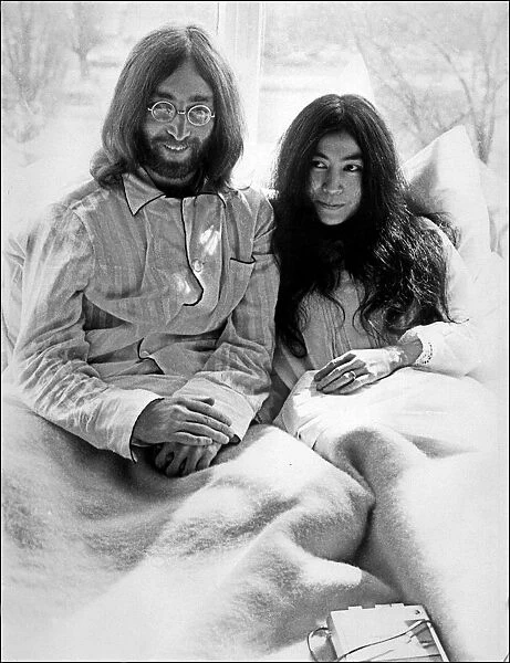 John Lennon and Yoko Ono Bed-In for Peace