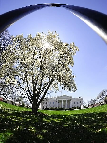 This March 30, 2009 photo shows the North side of the White House in Washington, DC