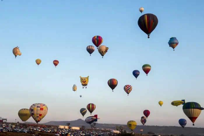 Framed Print : Mexico-Hot-Air-Balloons-Festival