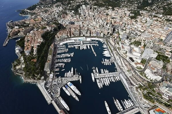 Monaco- Aerial View. Aerial view over Monaco AFP PHOTO