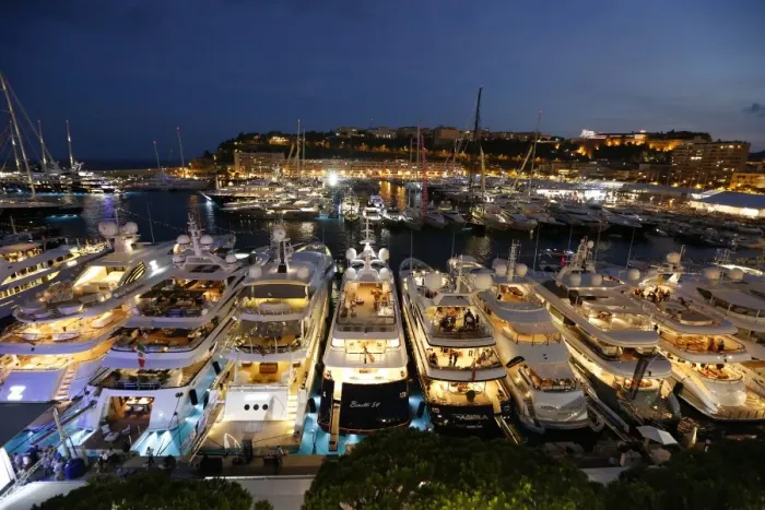 Framed Print : Monaco-Yacht-Show