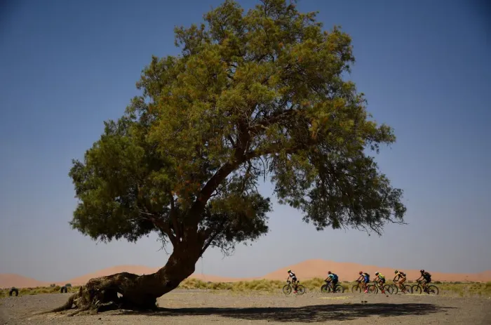 Framed Print : Morocco-Cycling-Vtt-Titan-Desert-Stage1