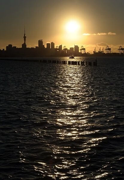 New Zealand-Auckland-Okahu Bay-Sunset