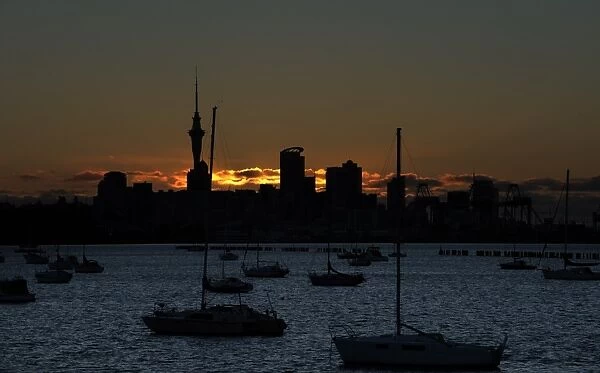 New Zealand-Auckland-Sunset