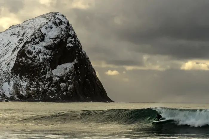 Framed Print : Norway-Surfing-Arctic-Extreme Framed Print : Norway-Surfing-Arctic-Extreme