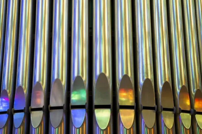 Framed Print : Picture shows organ tubes of the Expiatory Church of the Sagrada Familia Framed Print : Picture shows organ tubes of the Expiatory Church of the Sagrada Familia