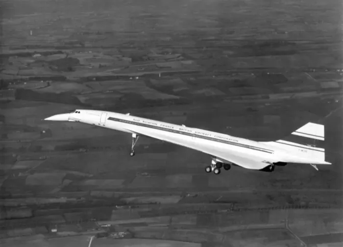 Framed Print : Retro Concorde