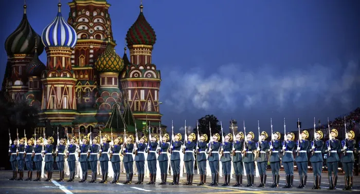 Framed Print : Russia-Military-Music-Festival