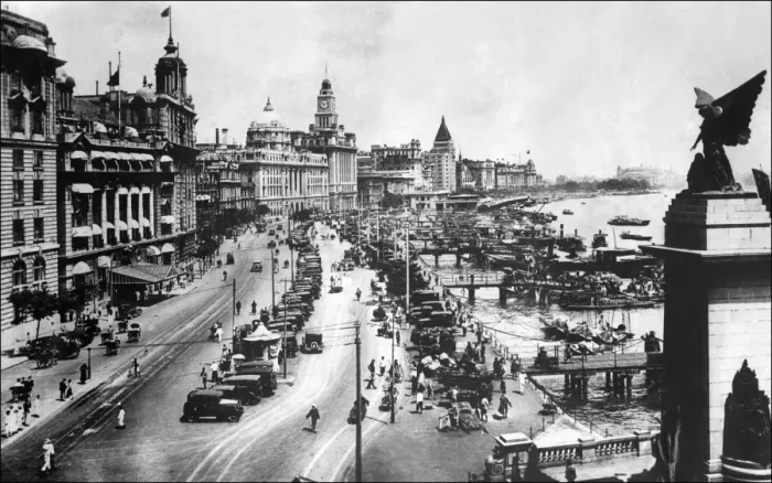 Framed Print : Shanghai-Bord De Mer-1930